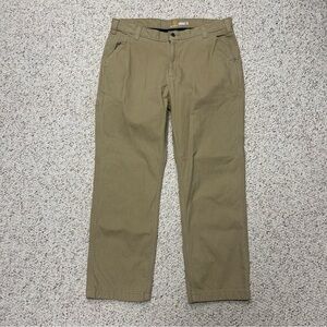 Carhartt Fleece Lined Canvas Pants Mens Size 38x30 Relaxed Tan 103342 253